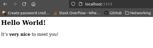 Image of hello world result